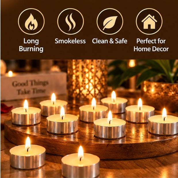 Prince tealight candles creating warm ambient lighting
