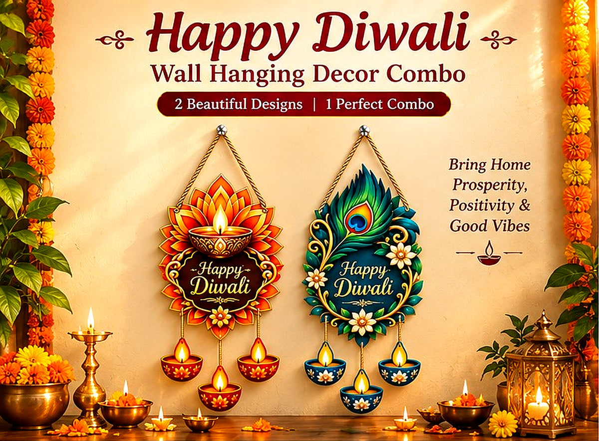 Diwali wall hanging combo of two — festive main product view