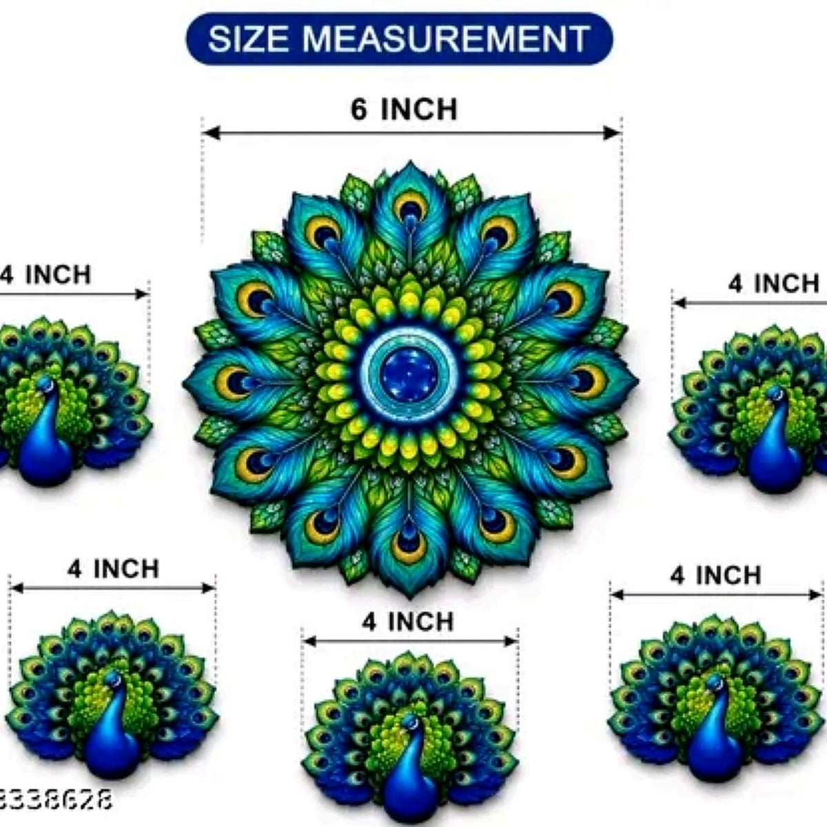 Premium peacock diya set of 2 — home decoration inspiration